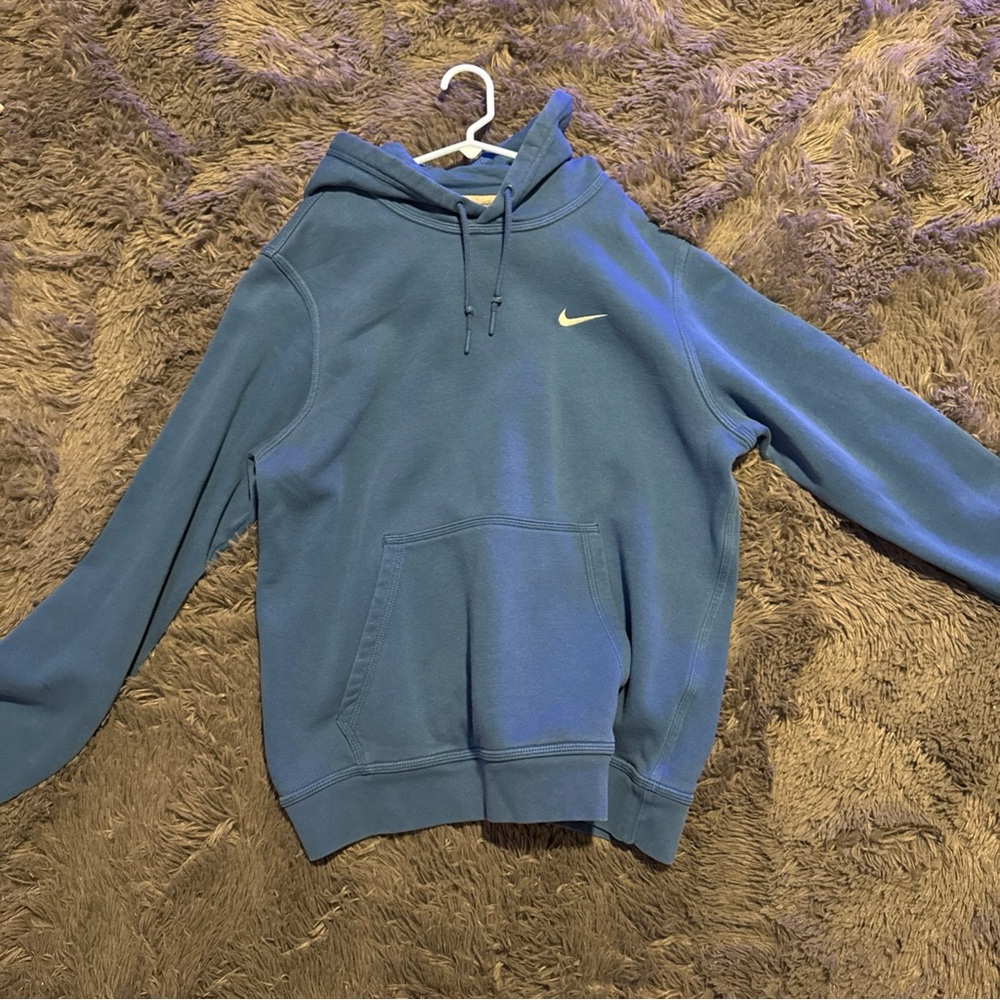 Nike Blue Hoodie with Drawstring